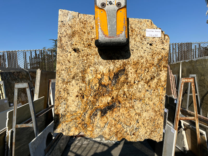 Yellow Brazilian Granite (26x28) Remnant Slab