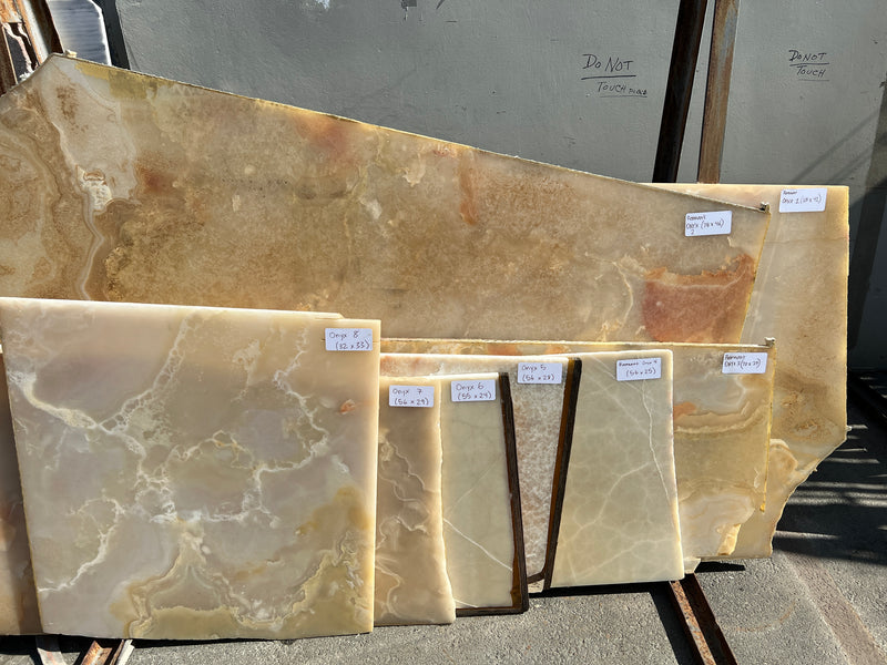 Yellow Onyx (32x33) Remnant Slab