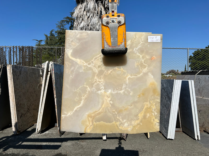 Yellow Onyx (32x33) Remnant Slab