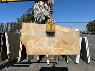 Yellow Onyx (56x29) Remnant Slab