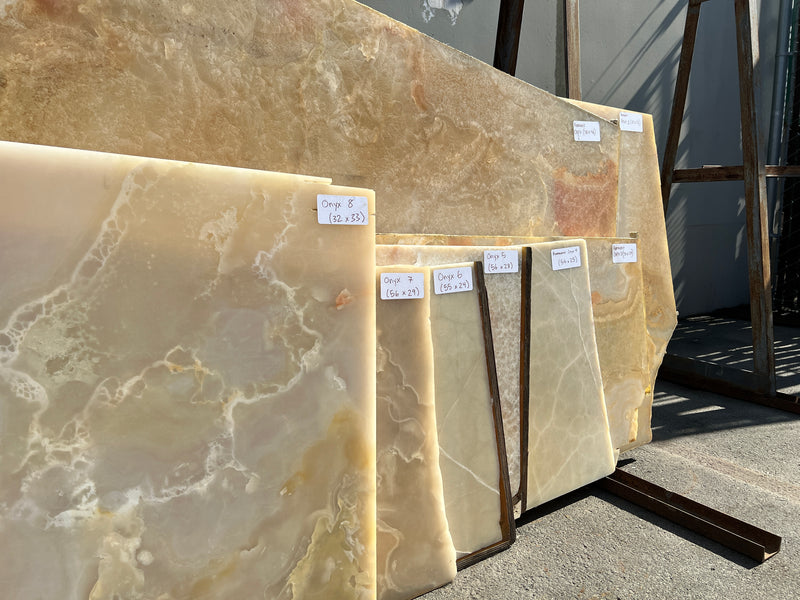 Yellow Onyx (32x33) Remnant Slab