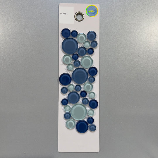 blue circle pool tile mosaic - yladblu