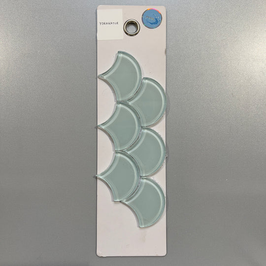blue glass fan pool tile mosaic - ydrascatur