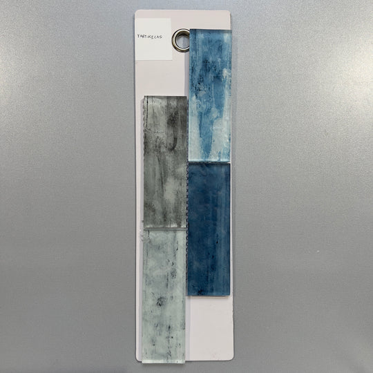 blue glass rectangle mosaic - yartocecas