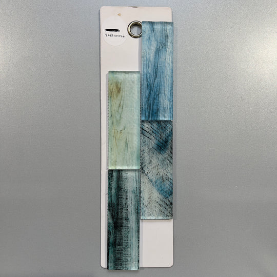 blue glass rectangle mosaic - yartwoofor