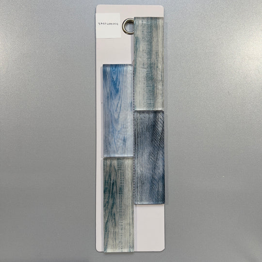 blue glass rectangle mosaic - yartwoooce