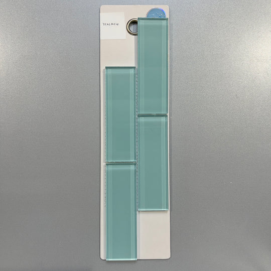 blue glass rectangle pool tile mosaic - ycasmin