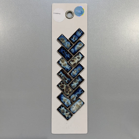 blue herringbone pool tile mosaic - ytanoce