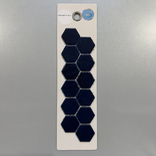 blue hexagon pool tile mosaic - yhexzelxlblu