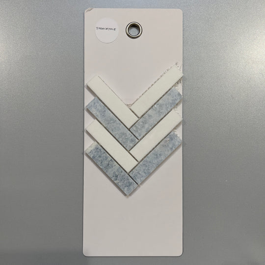blue marble herringbone tile - yhercryole