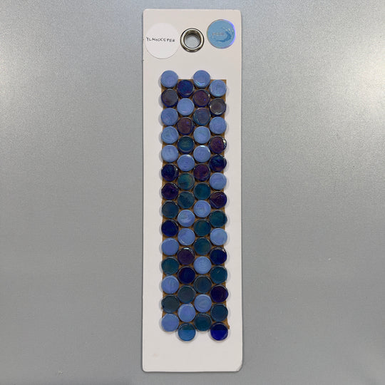 blue penny round pool tile mosaic - ylagocepen