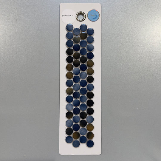 blue penny round pool tile mosaic - ypenrousha