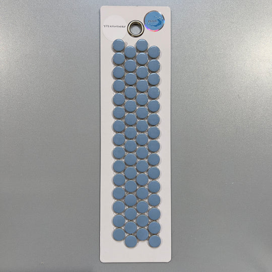 blue penny round pool tile mosaic - ypenrouskyblu