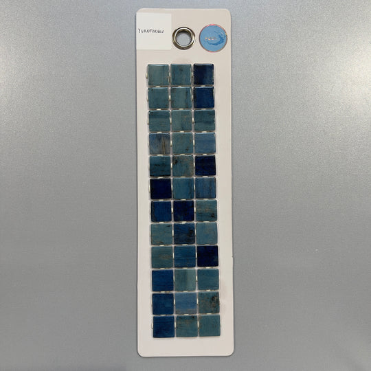 blue square pool tile mosaic - yvanforblu