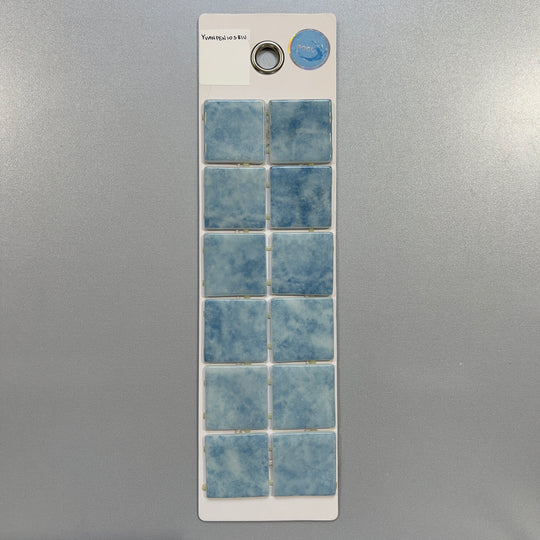 blue square pool tile mosaic - yvanpeniosblu