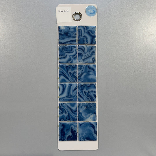 blue square pool tile mosaic - yvanpennav