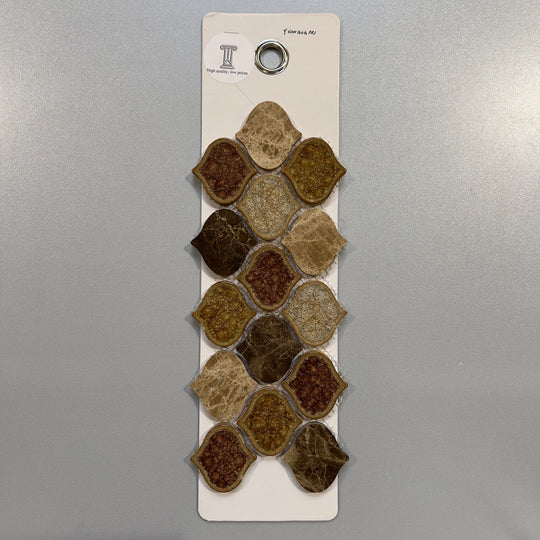 brown decorative stone lantern mosaic - yvangogpri