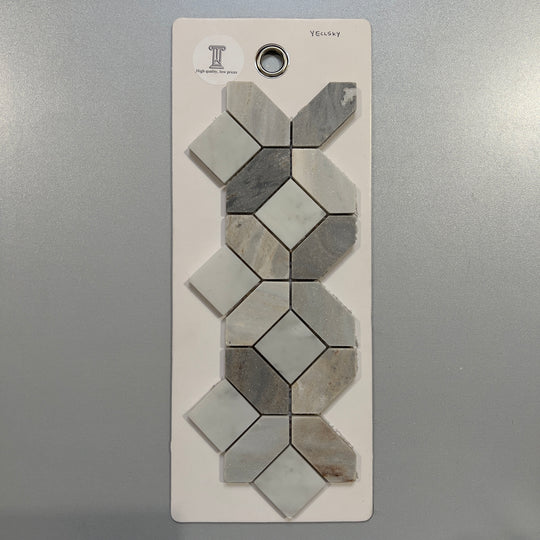 grey marble abstract tile - yeclsky