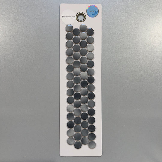 grey penny round pool tile mosaic - ypenroufangre
