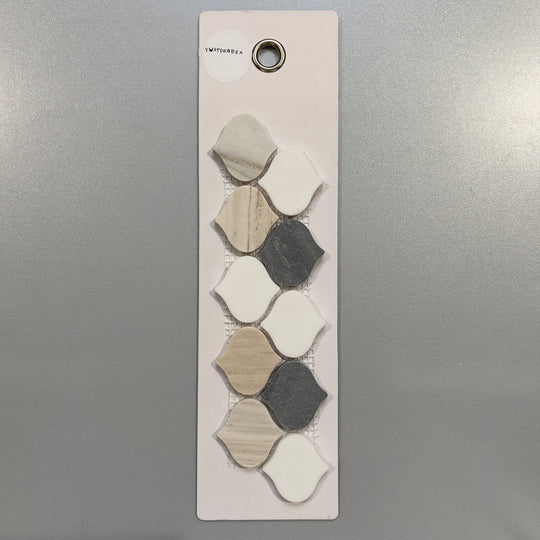 mixed beige marble lantern mosaic - ywatdrobea