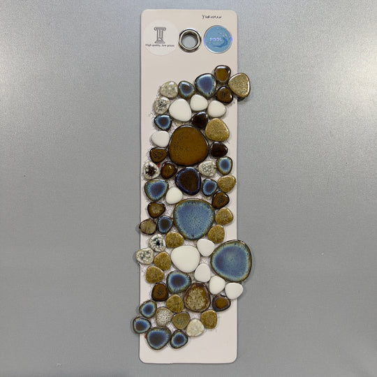 mixed blue pebble pool tile mosaic - ygroman