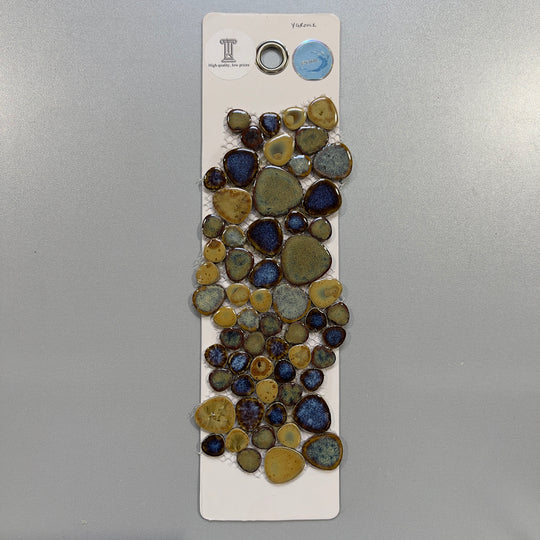 mixed blue pebble pool tile mosaic - ygrooli