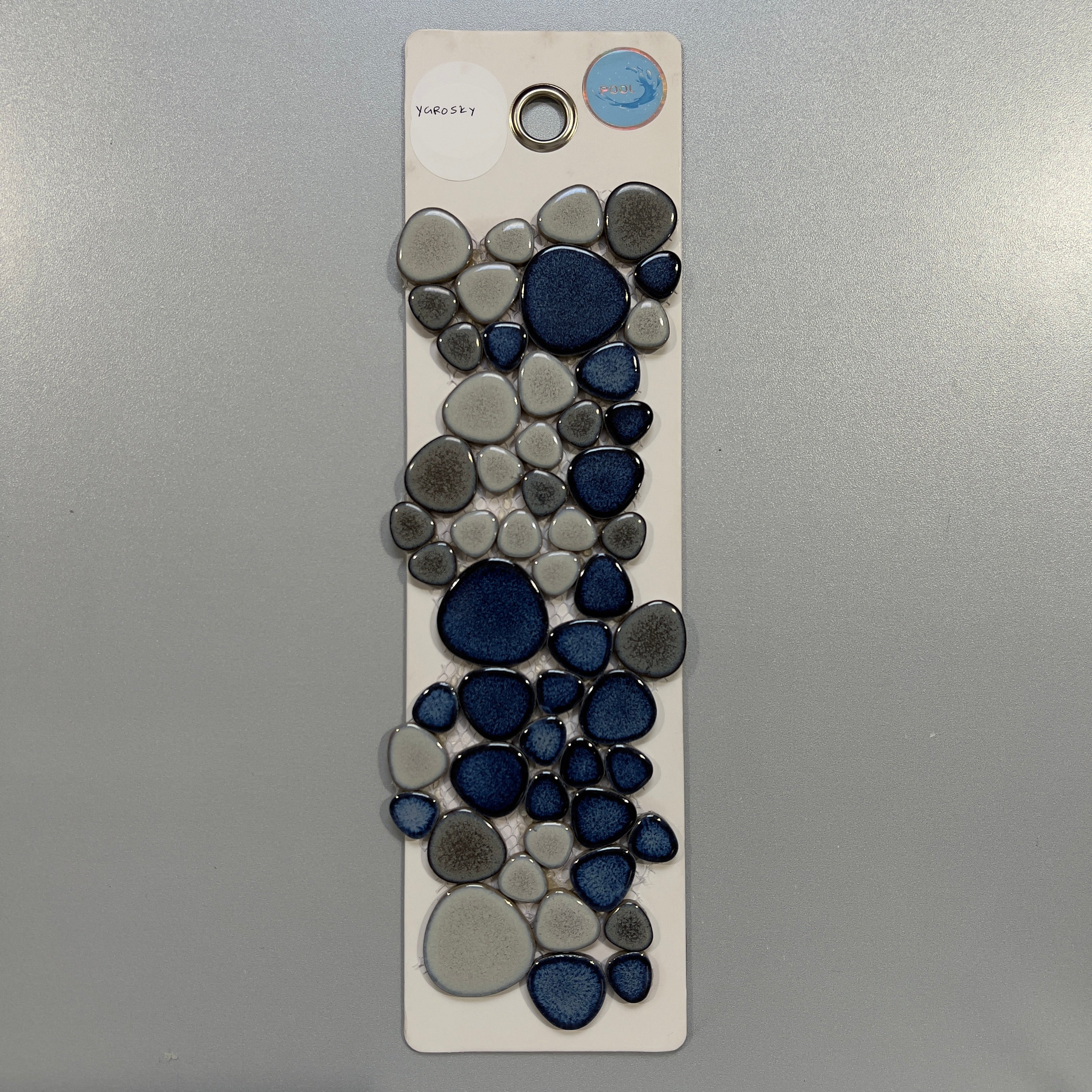 mixed blue pebble pool tile mosaic - ygrosky – Tiles Warehouse