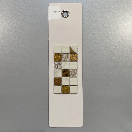 mixed yellow decorative square mosaic - yriflitalemal