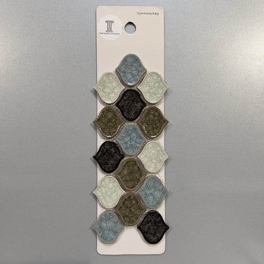 mixed green decorative stone lantern mosaic - yvangogabb