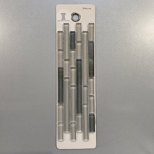 mixed grey glass linear mosaic - ygrelab