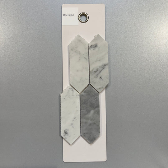 mixed grey marble picket mosaic - yelohexdus