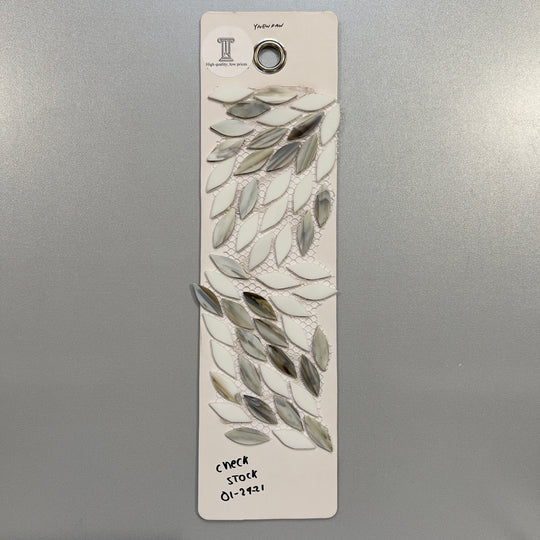 mixed white floral mosaic - ynewdaw