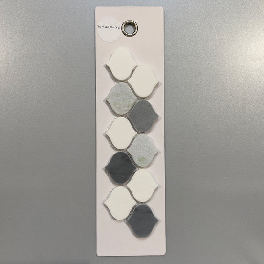mixed white marble lantern mosaic - ywatdrobluoce