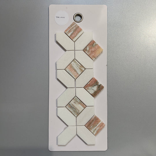 pink marble abstract tile - yeclros