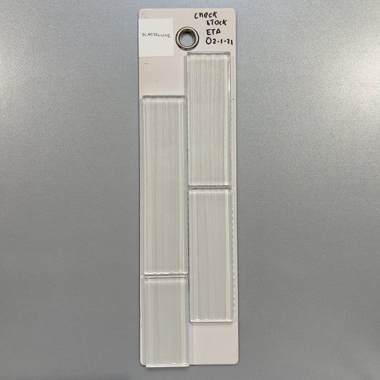 white glass rectangle mosaic - ycassilwhi