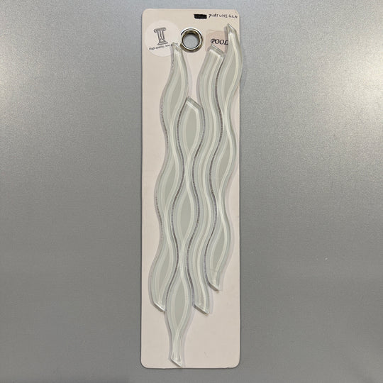white glass wave pool tile mosaic - ywatwhigla