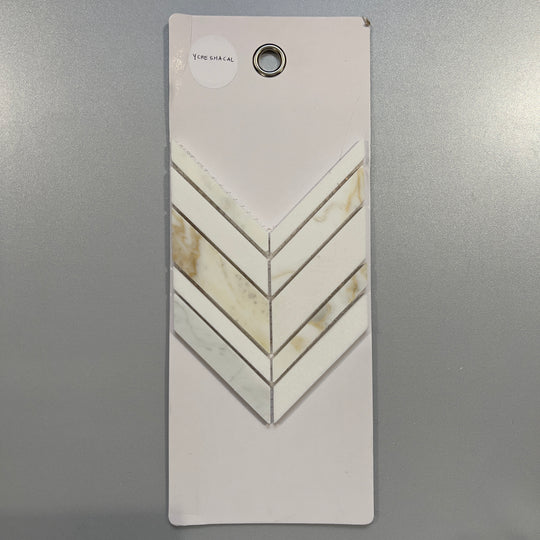 white marble chevron mosaic - ycheshacal
