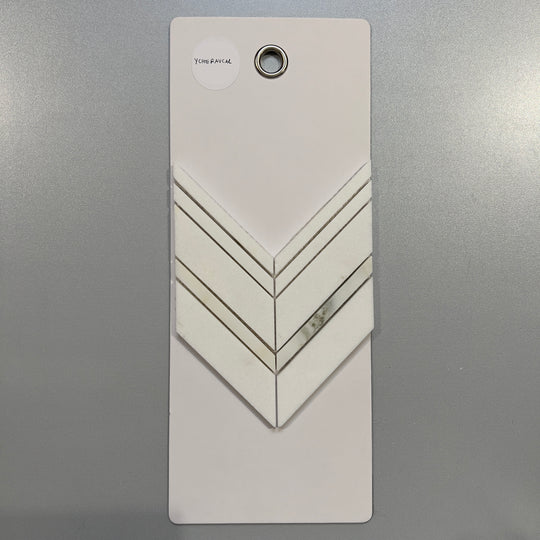 white marble chevron mosaic - ycheravcal