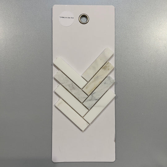 white marble herringbone mosaic - yhercalgolhon