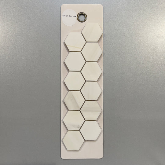 white marble hexagon mosaic - yhexdolhon