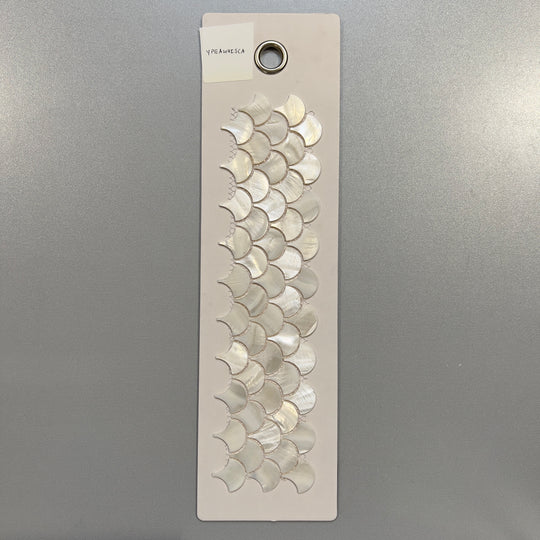 white pearl fan mosaic - ypeawhisca