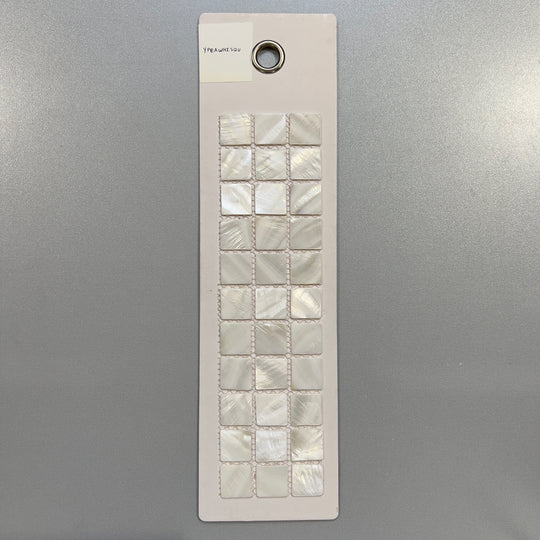 white pearl square mosaic - ypeawhisqu