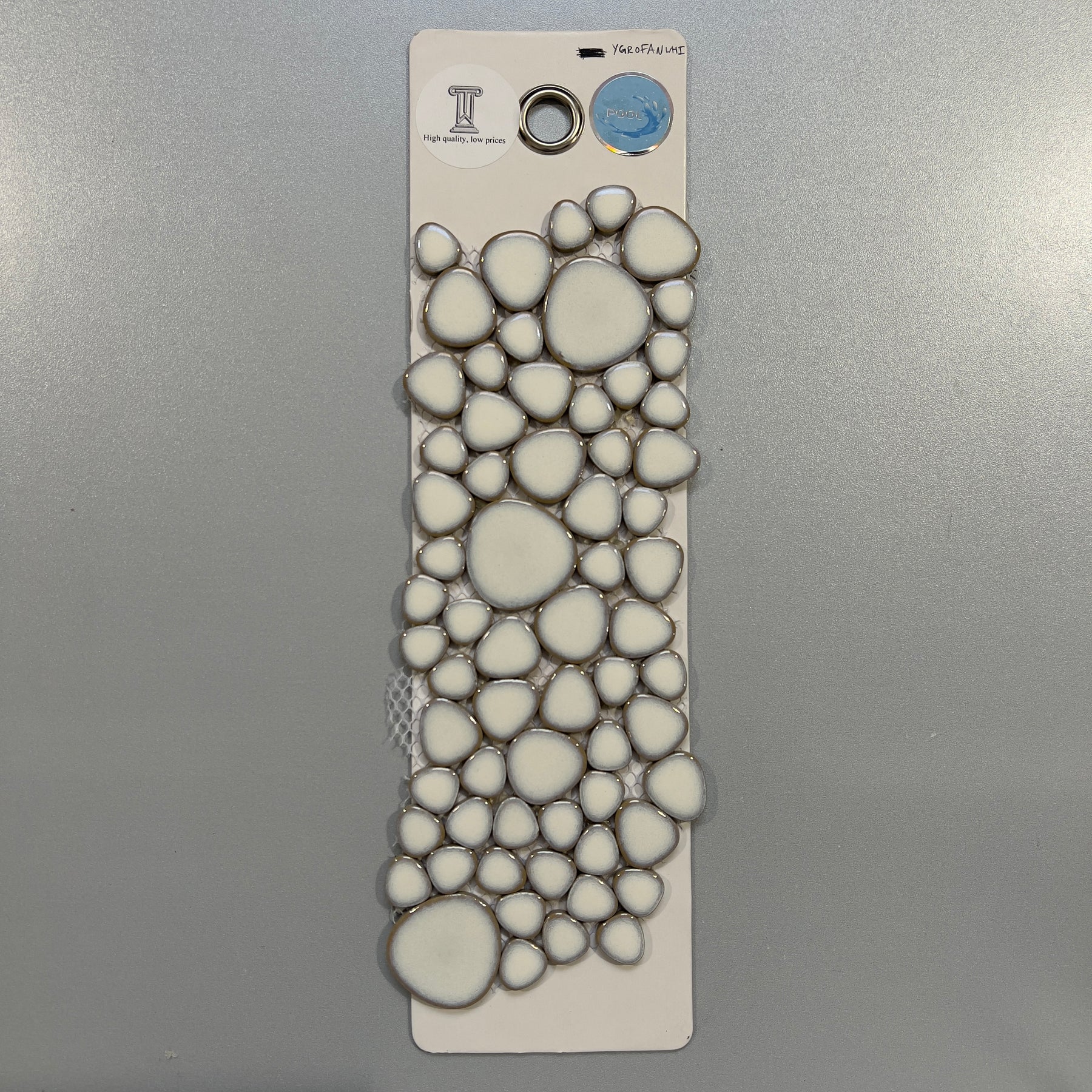 white pebble pool tile mosaic - ygrofanwhi – Tiles Warehouse
